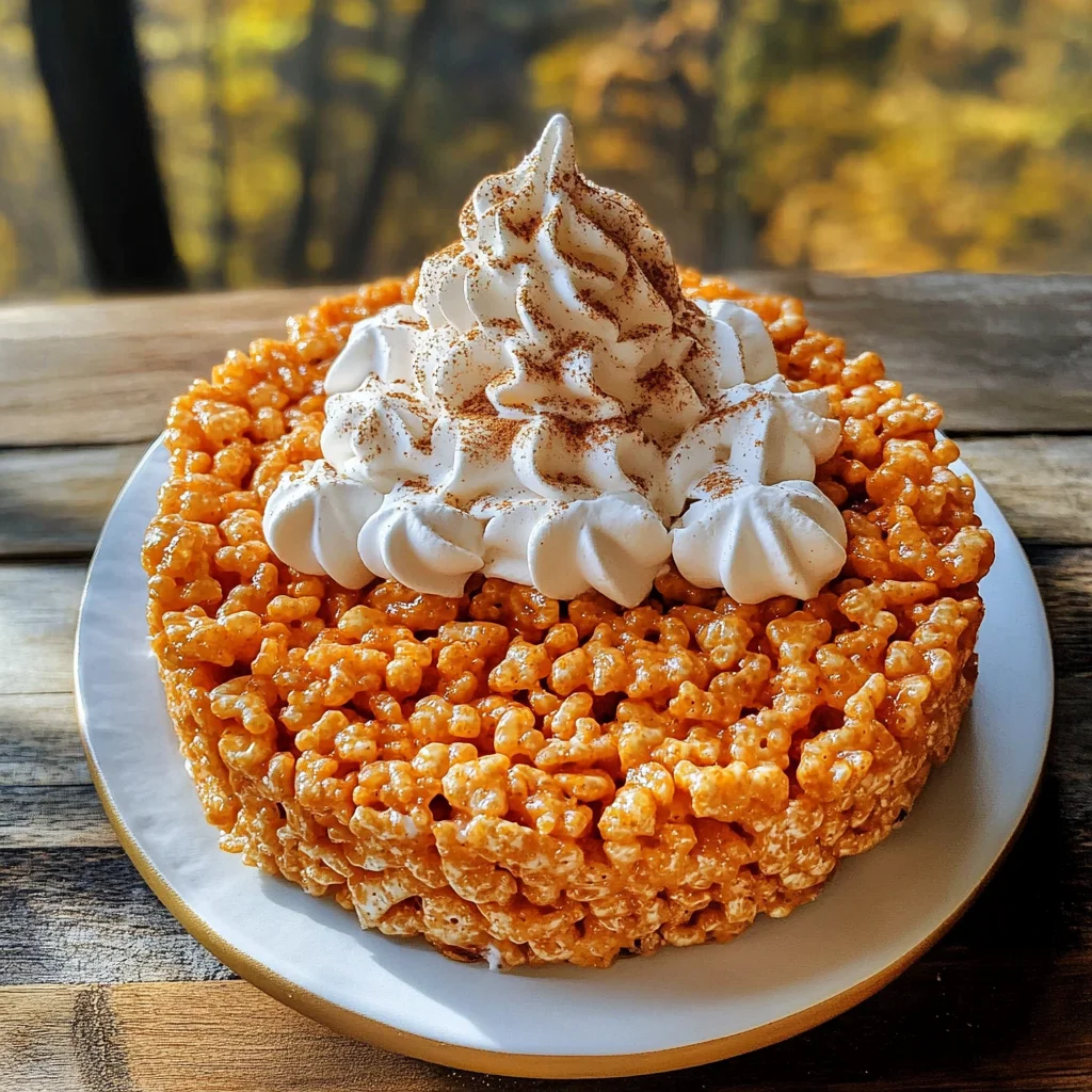 Pumpkin Pie Rice Krispies Treats