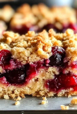Quick Cherry Crumble Bars