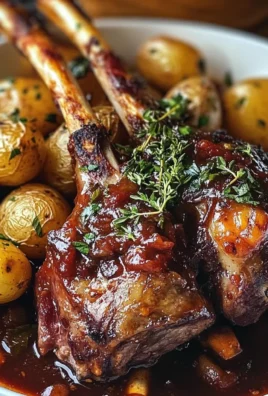 Red Wine & Herb Lamb Shanks with Roasted Potatoes