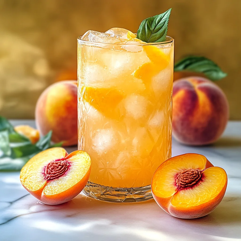 Refreshing Peach Lemonade