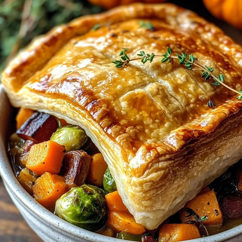 Roasted Autumn Vegetable Pot Pies