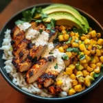 Street Corn Chicken Rice Bowl