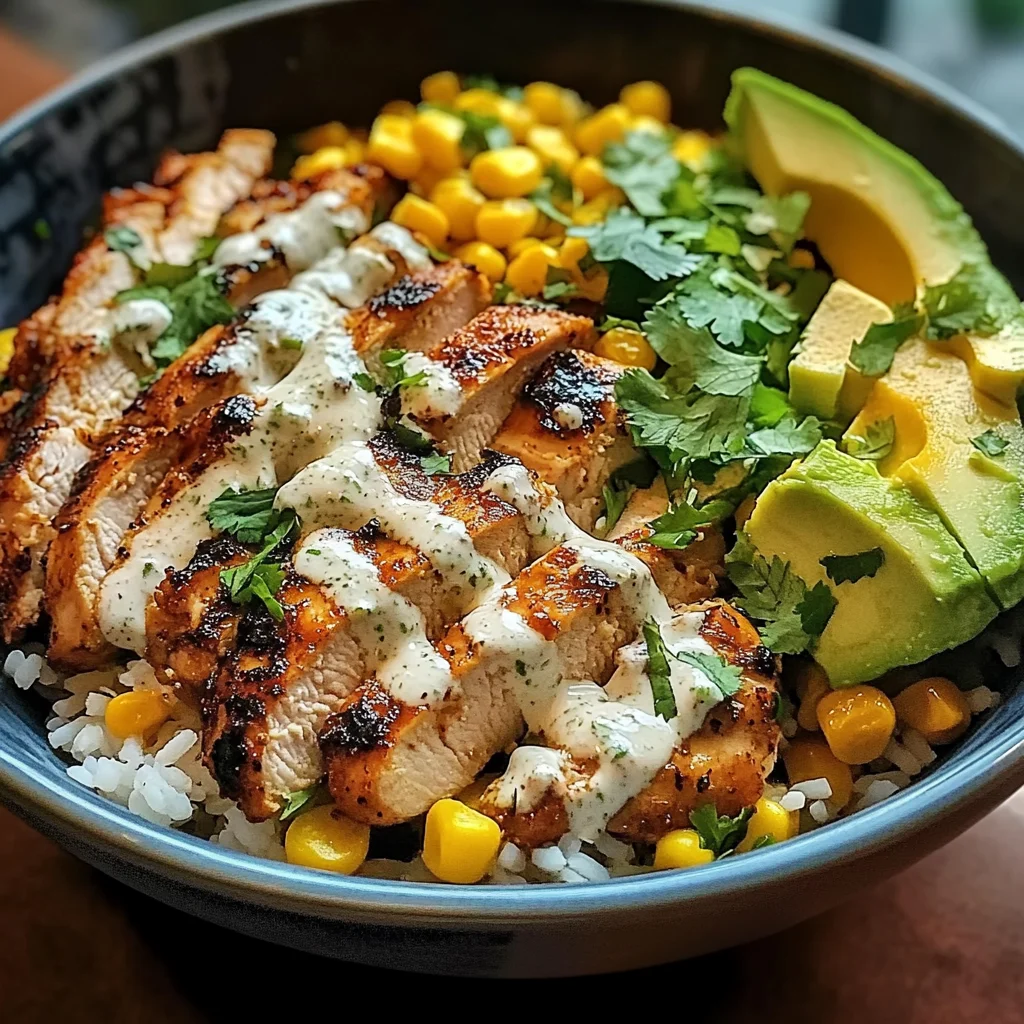 Street Corn Chicken Rice Bowl