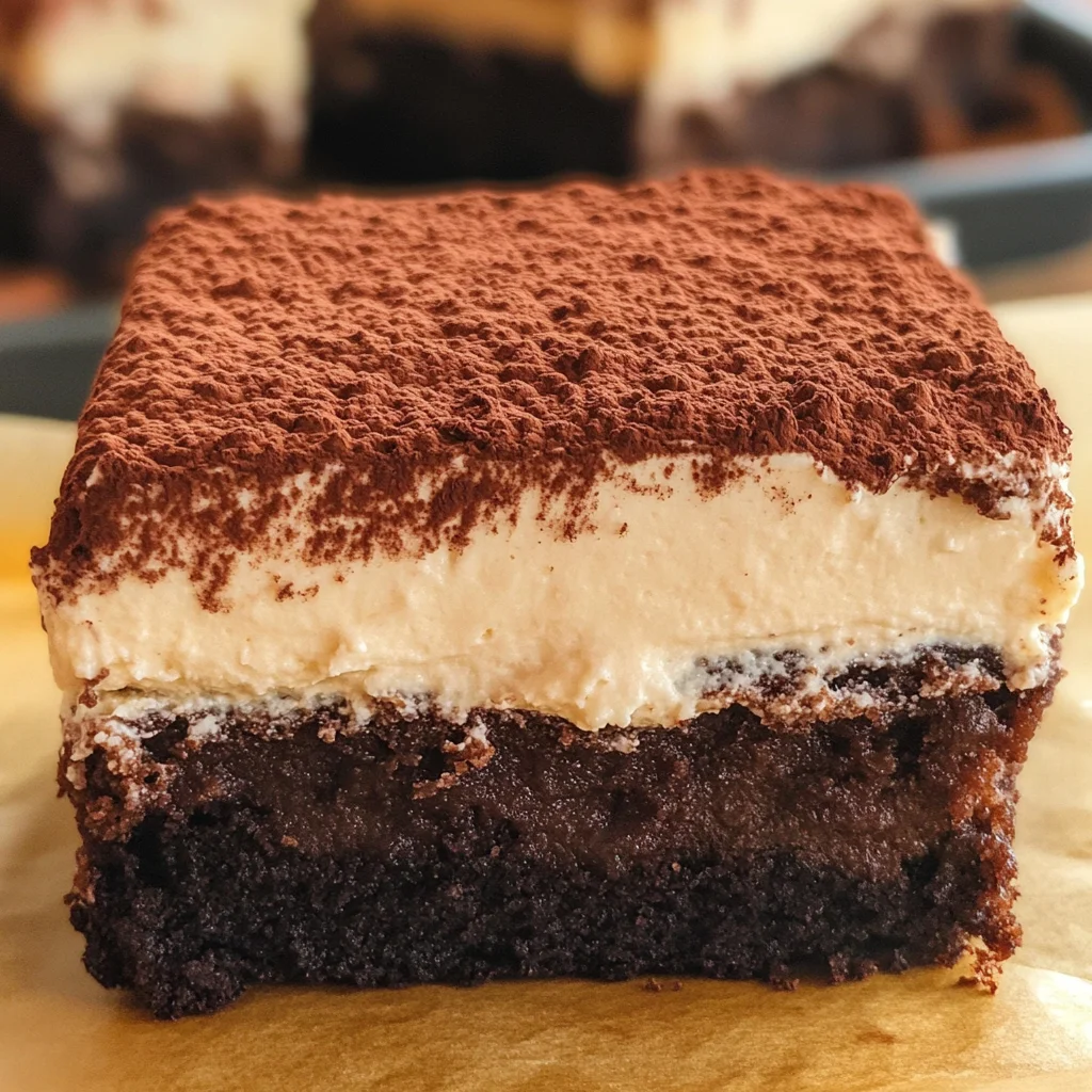 Tiramisu Brownies