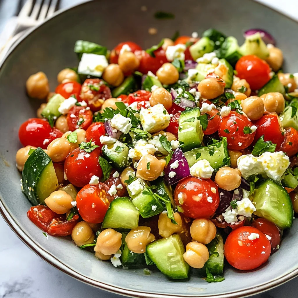 10-Minute Mediterranean Chickpea Salad