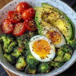 Avocado, Egg & Roasted Veggie Bowl