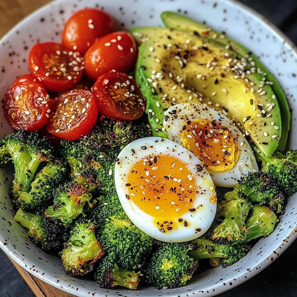 Avocado, Egg & Roasted Veggie Bowl
