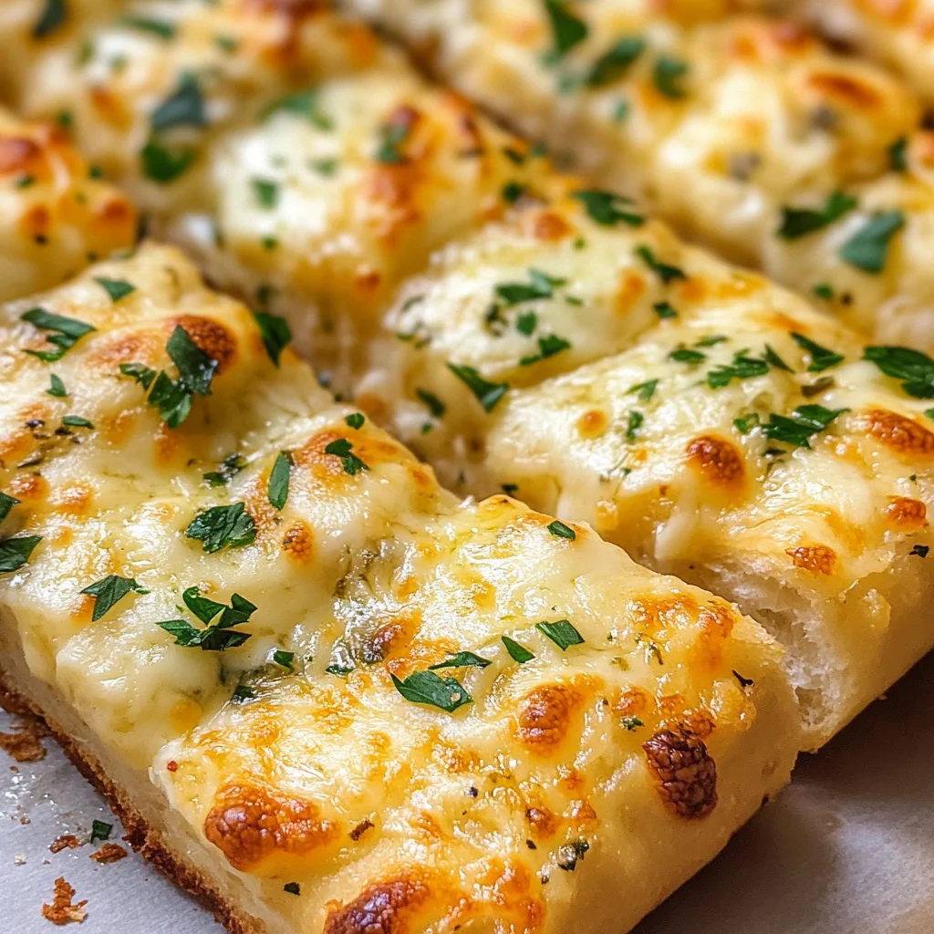 BEST CHEESY GARLIC BREAD RECIPE