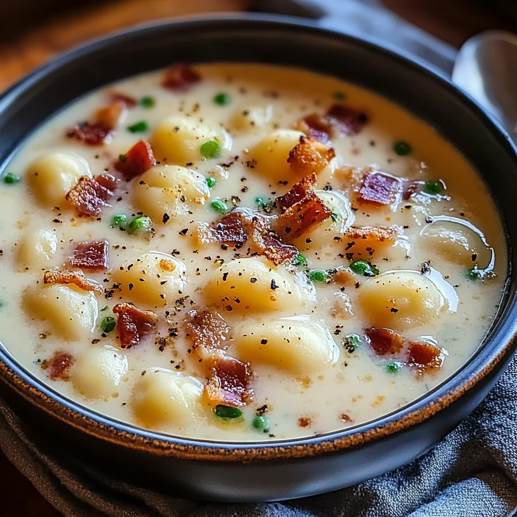 Bacon Cheddar Gnocchi Soup – A Rich and Creamy Comfort Meal