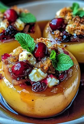 Baked Apples with Feta, Honey, and Cranberries: A Sweet and Savory Delight
