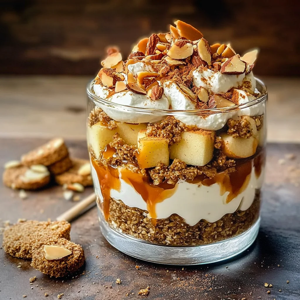 Bratapfel-Karamell-Spekulatius-Trifle