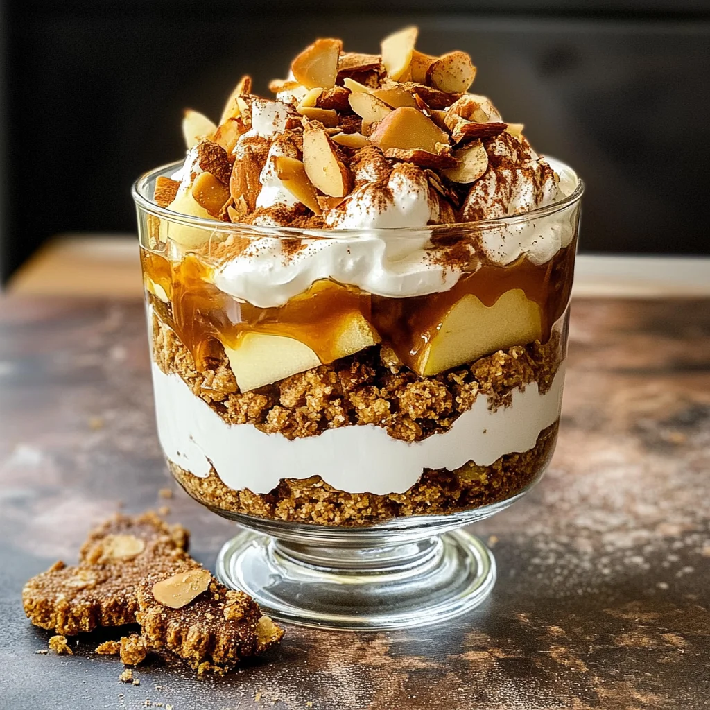 Bratapfel-Karamell-Spekulatius-Trifle