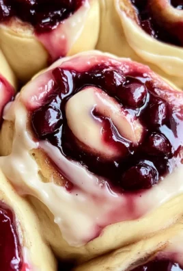 Cherry Cinnamon Rolls with Homemade Filling