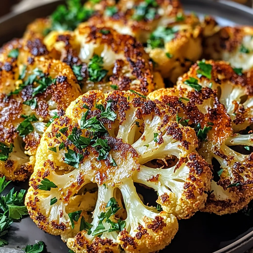 Crispy Baked Cauliflower Steaks