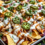 Easy Sheet Pan BBQ Chicken Nachos