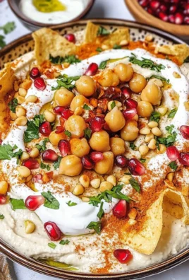 Fatteh (Pita, hummus, and yogurt)