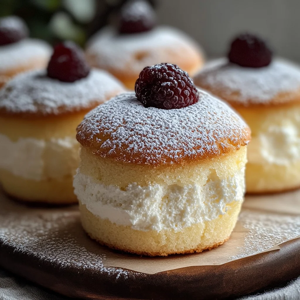 Fluffy Japanese Cotton Cheesecake Cupcakes