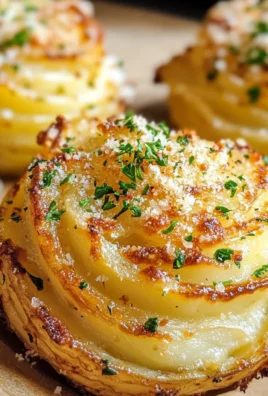 Garlic Parmesan Duchess Potatoes