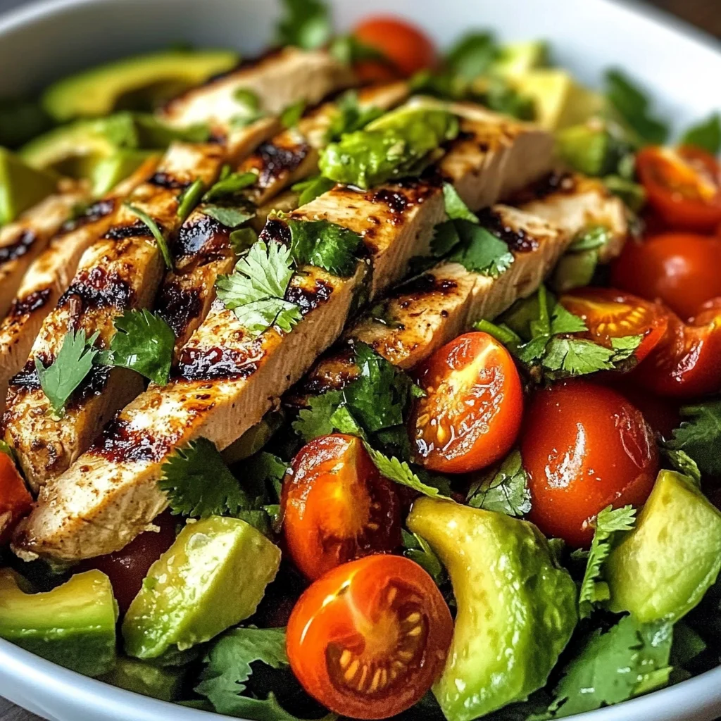 Grilled Chicken Avocado Salad