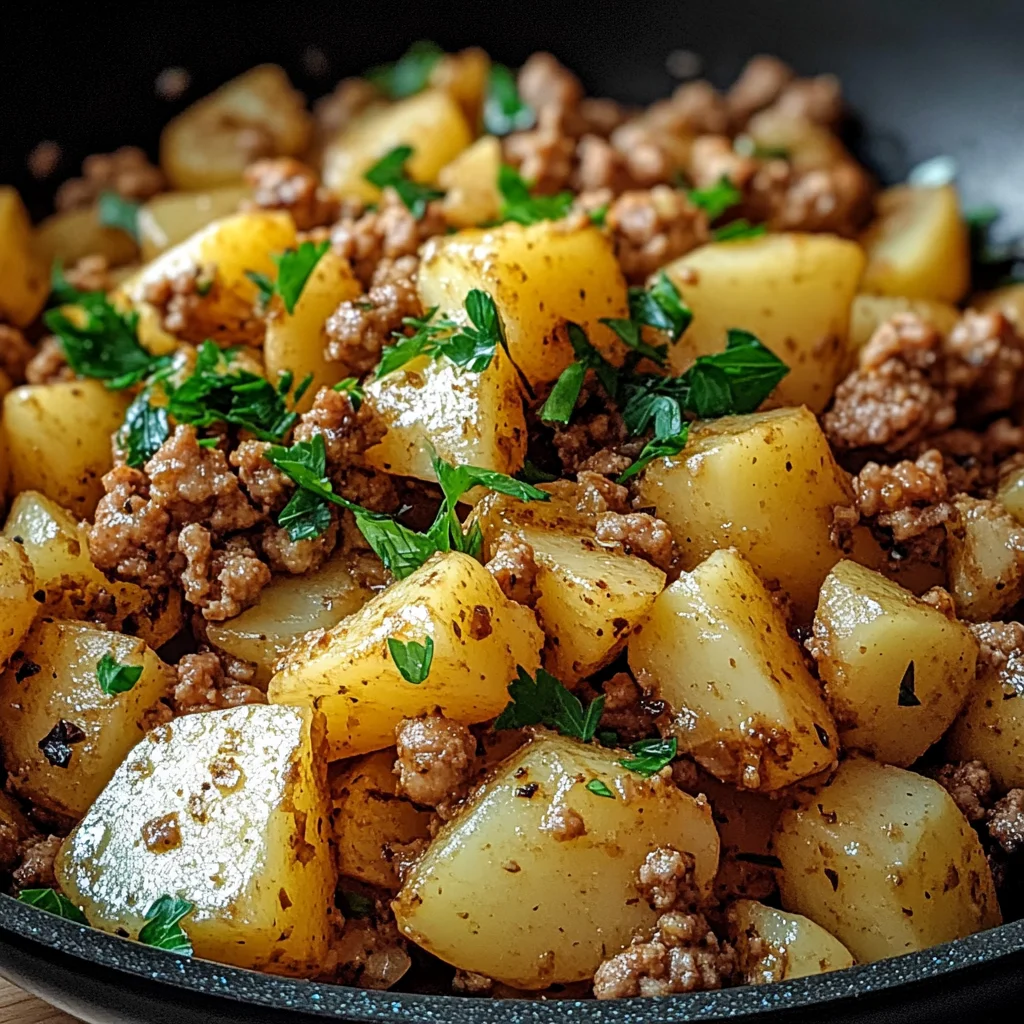 Ground turkey with potatoes