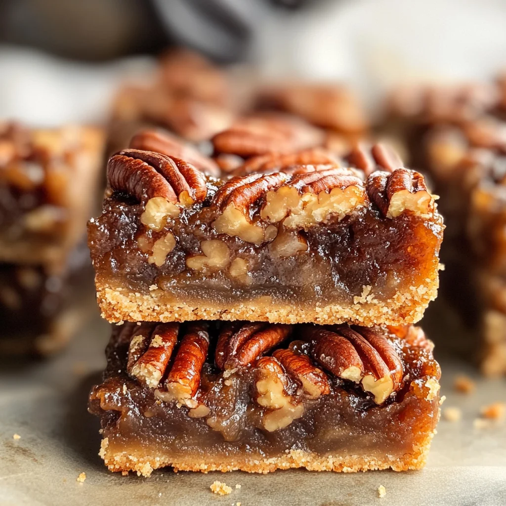 Healthy Gluten-Free Pecan Pie Bars