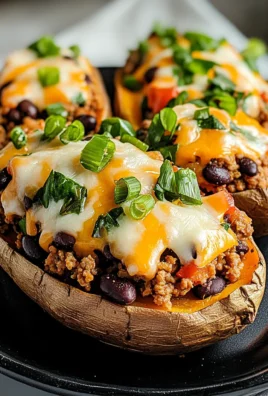 High Protein Ground Turkey Stuffed Sweet Potato