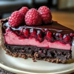 Indulge in Decadent Dark Chocolate Raspberry Cheesecake
