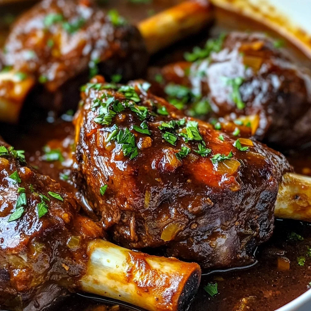 Luxurious Red Wine Lamb Shanks