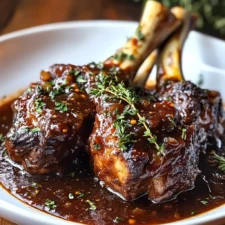Luxurious apple vinegar Lamb Shanks Recipe