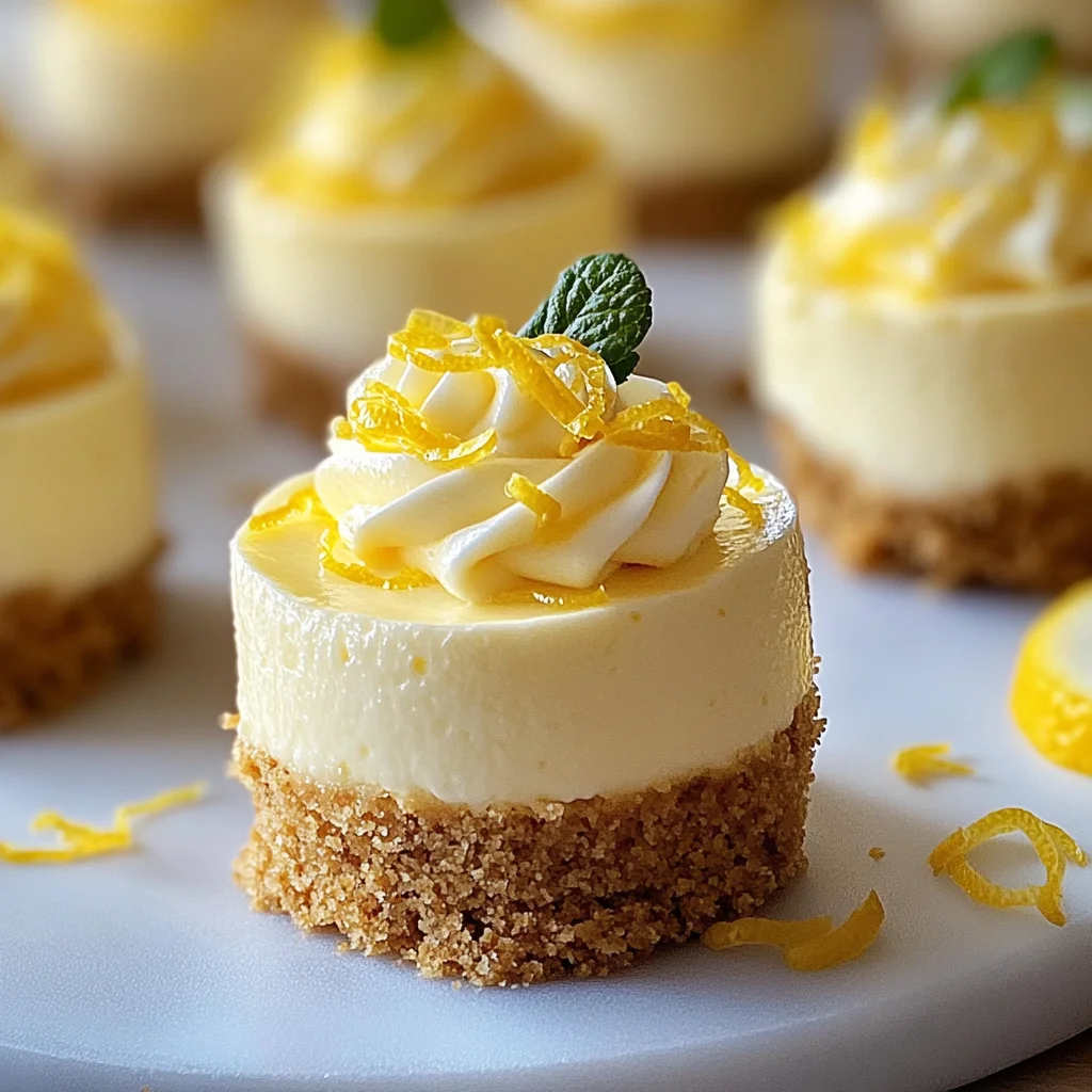Mini Lemon Cheesecakes