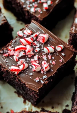 One Bowl Peppermint Brownies