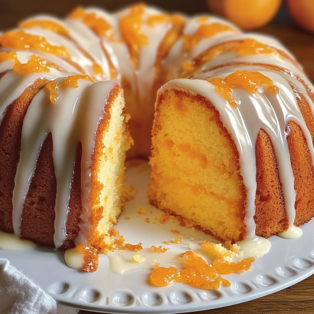 Orange Velvet Pound Cake