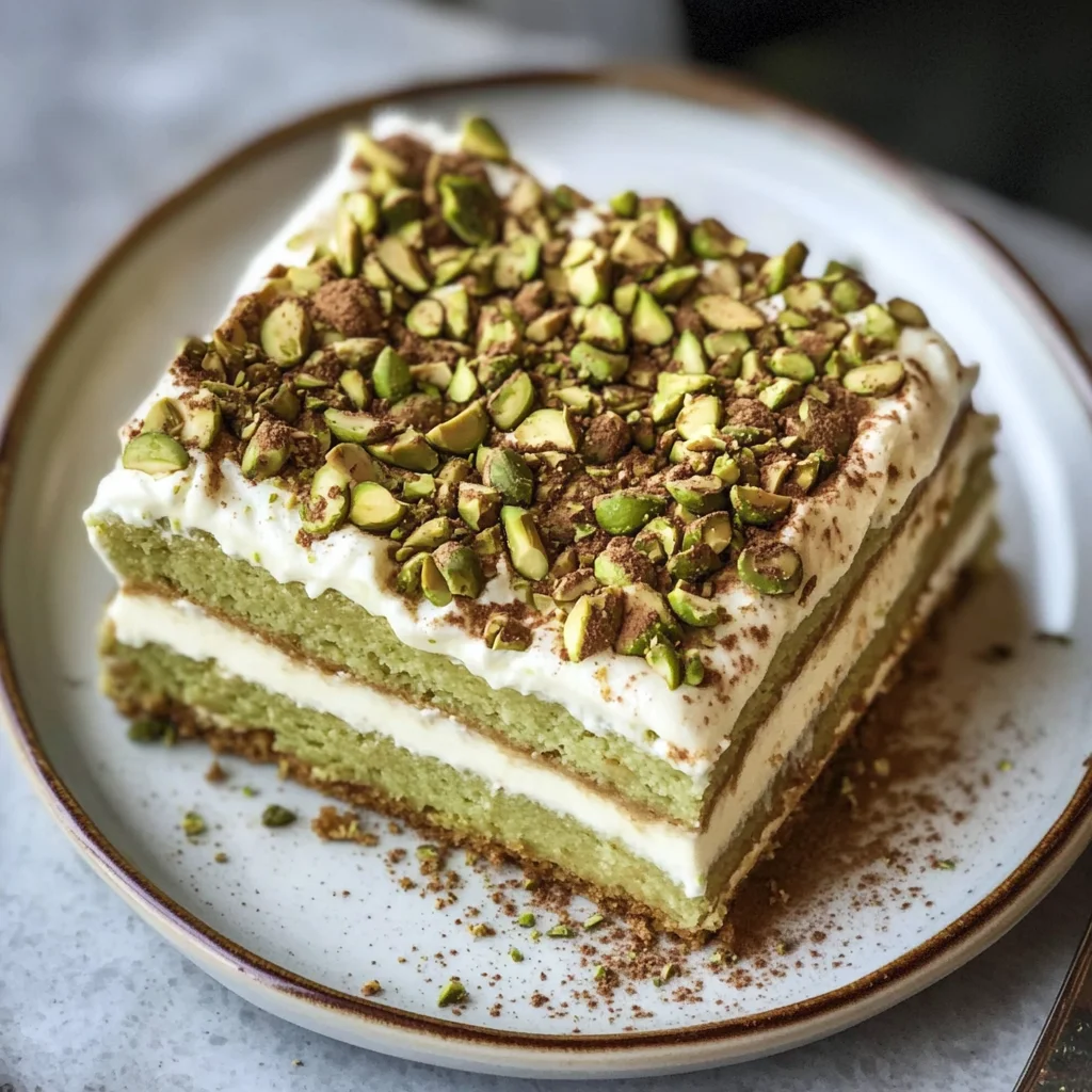 Pistachio Tiramisu
