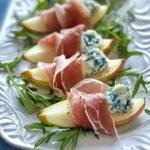 Prosciutto, Pear, And Blue Cheese Appetizers