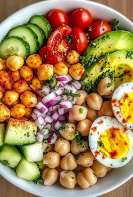 Rainbow Protein Bowl with Eggs & Chickpeas