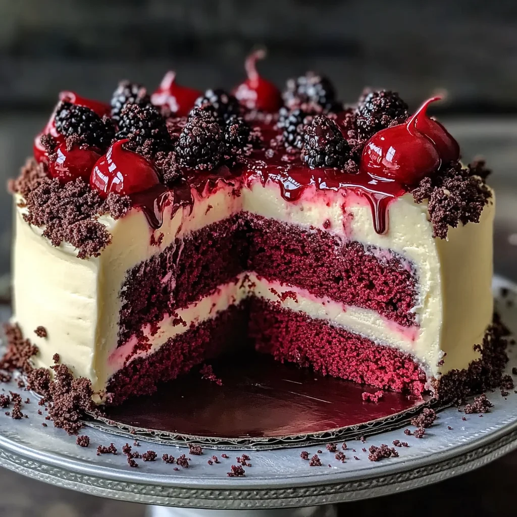 Red Velvet Cheesecake Layer Cake Recipe
