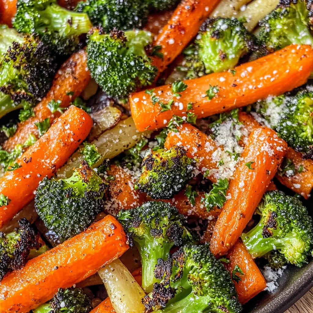 Roasted Broccoli and Carrots