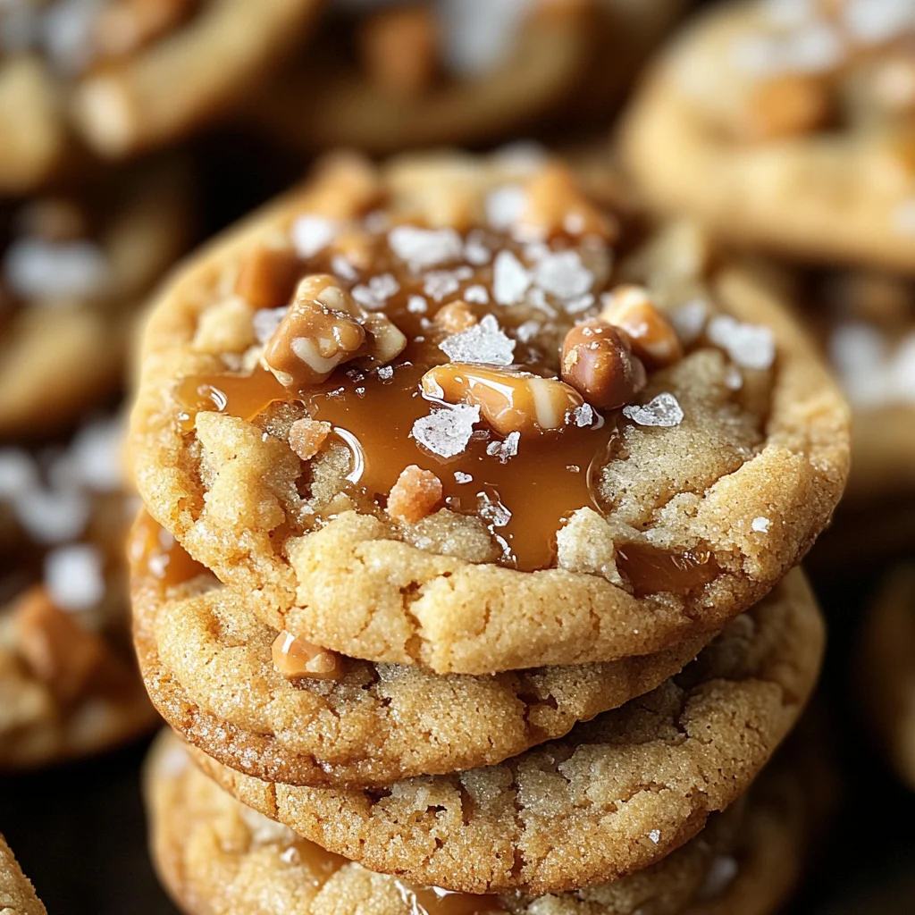 Salted Caramel Crunch Cookies