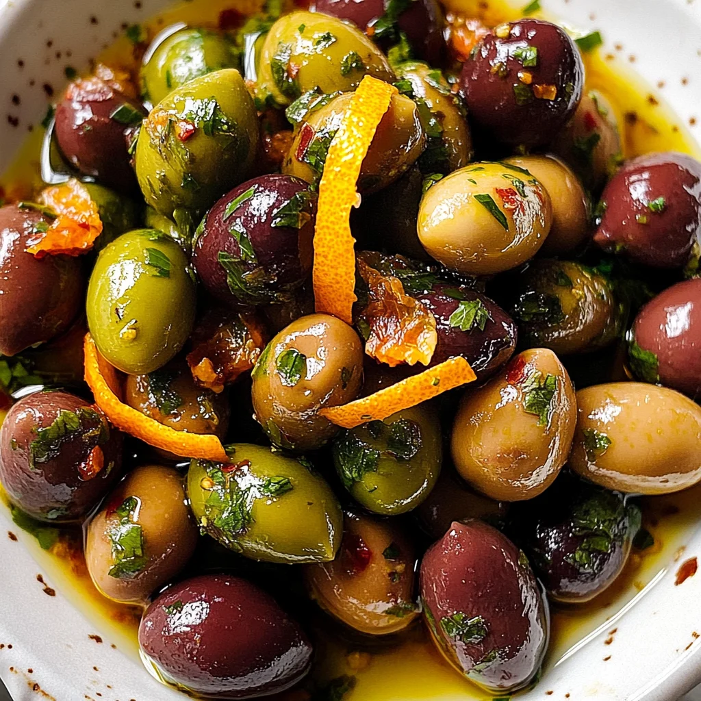 Simply Delicious Marinated Olives