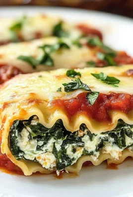 Spinach Lasagna Roll-Ups