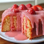 Strawberry Pound Cake with Strawberry Glaze