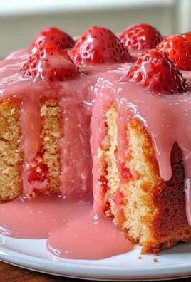 Strawberry Pound Cake with Strawberry Glaze