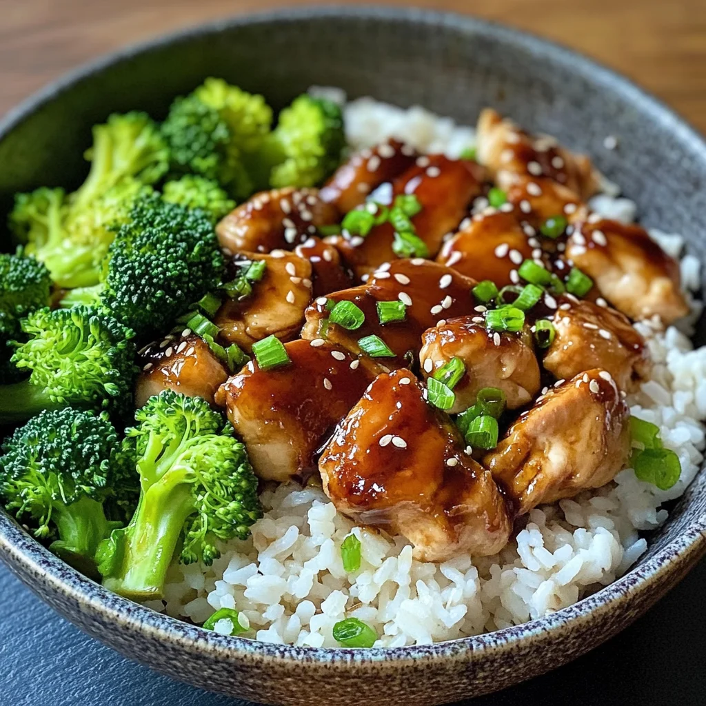 Teriyaki Chicken Bowl with Broccoli & Rice