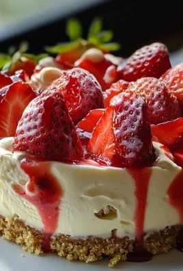 White Chocolate Strawberry Cheesecake