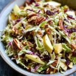 Apple Coleslaw with Cranberries and Pecans