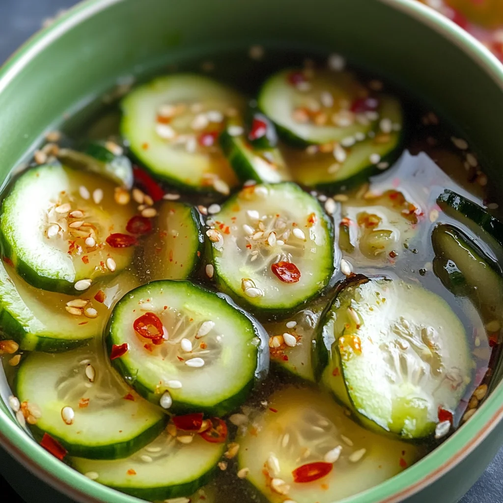 Asian Pickled Cucumber