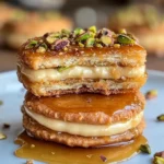 Baklava Cream Sandwich Cookies - Sweet and Nutty Treats