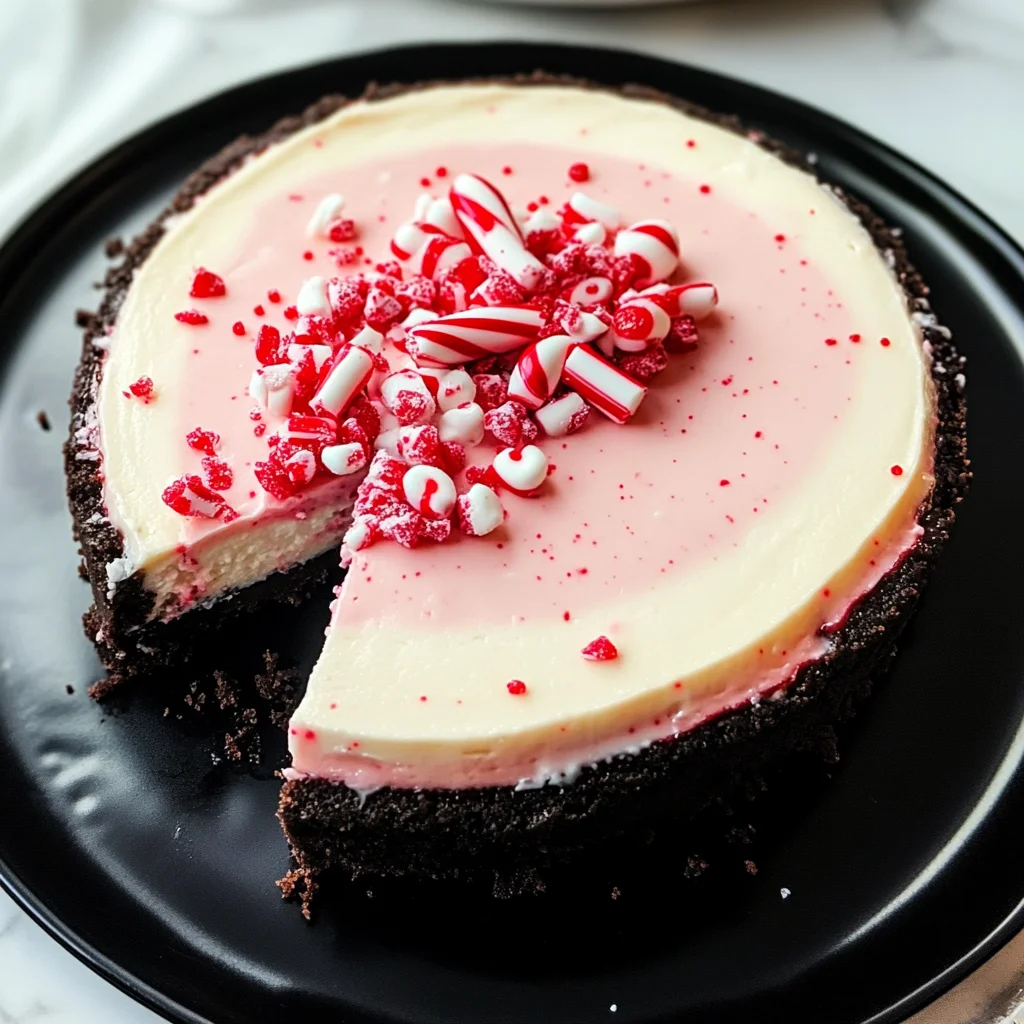 Best Christmas Peppermint Cheesecake