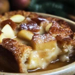 Cardamom Pear Bread Pudding