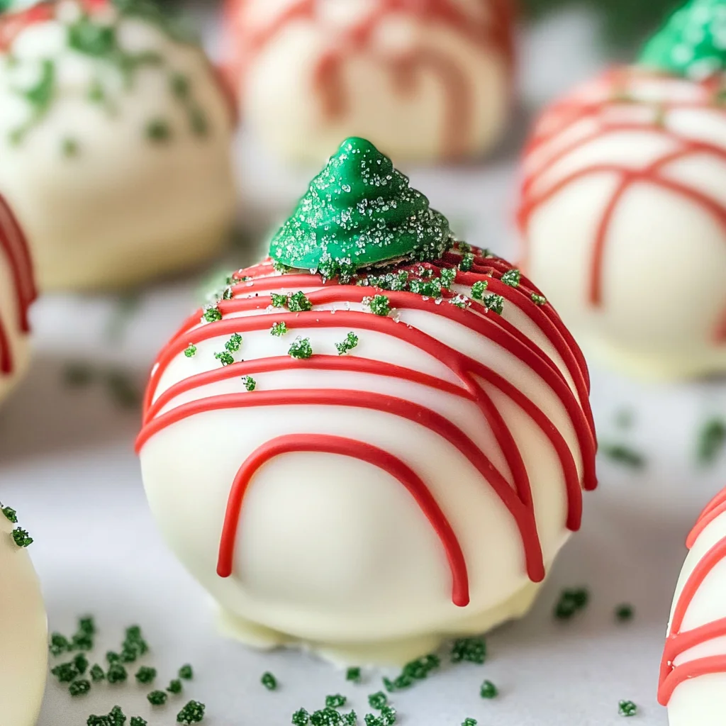 Christmas Tree Cake Truffles
